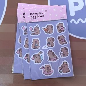 CAPYBARA – PLANCHA DE STICKER 15X21