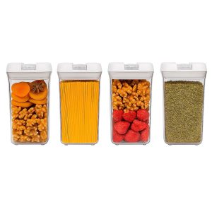 Frasco Blanco – Contenedor Hermetico Mediano