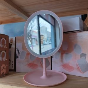 Espejo Luz Led Blanco/Rosa