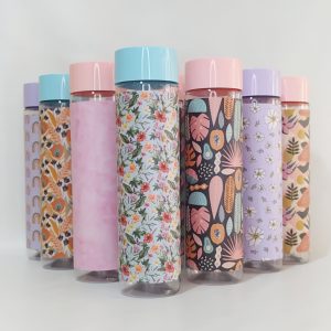 «Botella Geo Pastel c/Vinilo