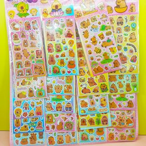 Stickers Capybara y Stitch