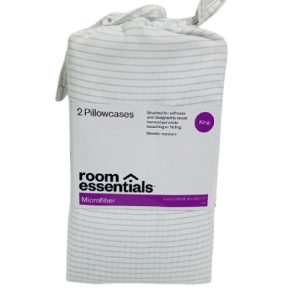 Paquete de 2 fundas de almohada Tamaño King. Marca Room Essential