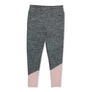 Leggins para niña talla 7-8 color rosa con gris
