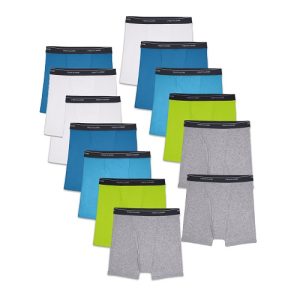 Paquete de 13 boxers para niño talla S (6-8) marca Fruit of the Loom