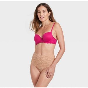 Calzon de encaje de talle alto para mujer talla XS marca Auden