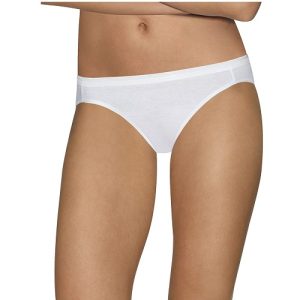 6 panties para dama tipo bikinid talla 9/2X marca Hanes