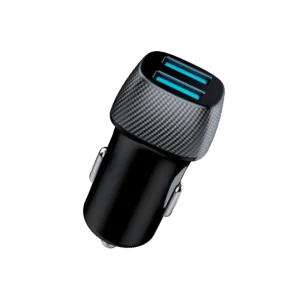 Cargador de celular para carro entradas USB de 12W