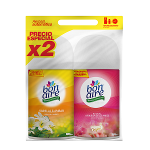 Bon Aire Aerosol Automatico Repuesto Floral & Vainilla