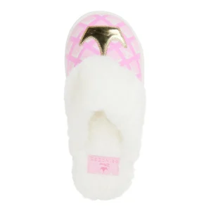 Pantuflas para dama color rosa talla 9 marca Ground Up Store