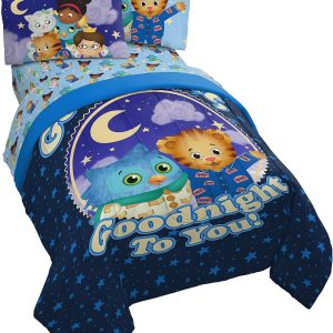 Juego de colcha de 4 piezas tamaño Twin con diseño de Daniel el tigre -Jay Franco