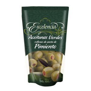 Aceitunas Verdes Rellenas de Pimiento Excelencia (Doy Pack)