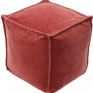 Asiento Puf cuadrado de terciopelo – Threshold