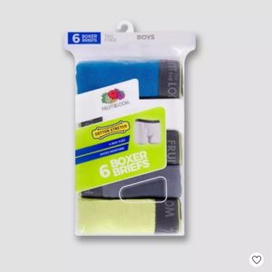 5 bóxer elástico para niño marca Fruit of the loom