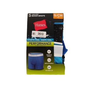 Paquete de 5 boxer para niño talla S marca Hanes