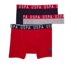 Paquete de 3 bóxer para niños talla 4 marca US Polo Assn