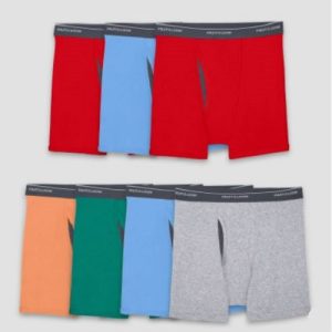 7 piezas de calzones para niño marca Fruit of the Loom