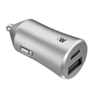 Cargador de Carro con dos puertos USB-A y USB-C -Just Wireless