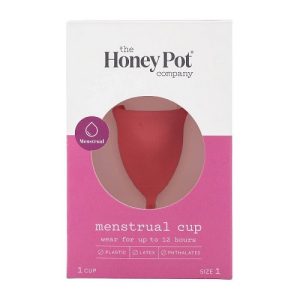 Copa menstrual de silicona talla 1 marca The Honey Pot