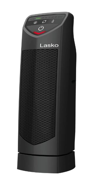 Calenton de torre de cerámica oscilante personal color negro marca Lasko - Imagen 2