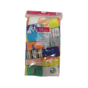 Paquete de 13 calzones para niña talla 14 marca Wonder Nation