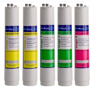 5 filtros de repuesto anuales para sistema de filtración de agua – Pure Blue H2O