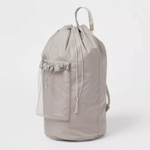 Bolsa de lavandería tipo mochila, gris texturizado – Brightroom