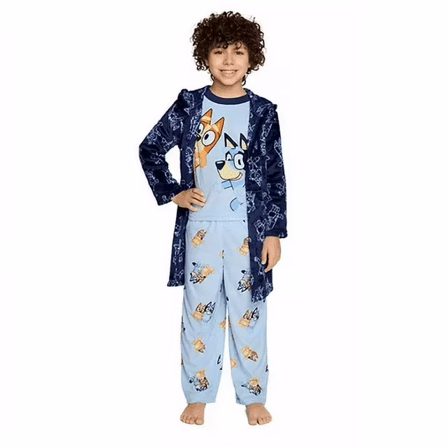 Conjunto de pijama y bata de 3 piezas para niño talla 8  – AME