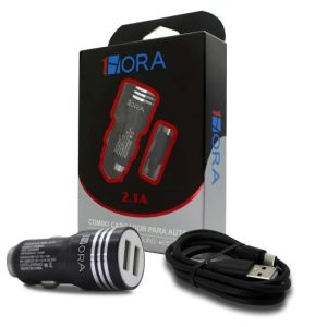 Combo Cargador Para Auto 2.1A de carga rapida –  1HORA