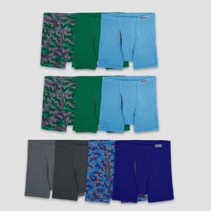 Paquete de 10 boxers para niño talla M marca Fruit of the Loom