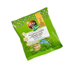 Mini Tortitas de Maíz con Chía y Lino Diat