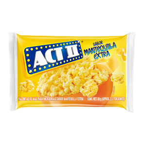 ACT II Palomitas con sabor a Extra Mantequilla Para Microondas