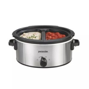 Olla de cocción lenta de doble plato de 6 QT – Proctor Silex