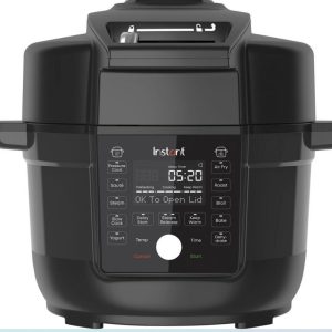 Duo Crisp con tapa Ultimate Multi-Cooker y Freidora de aire color negro 13 en 1 marca Instant Pot