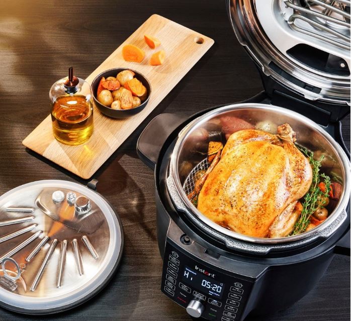 Duo Crisp con tapa Ultimate Multi-Cooker y Freidora de aire color negro 13 en 1 marca Instant Pot - Imagen 7