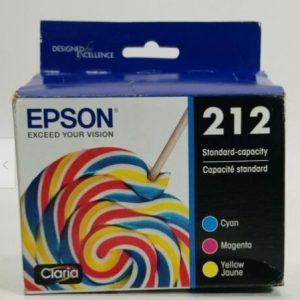 3 cartuchos de tinta a color 212 Marca Epson