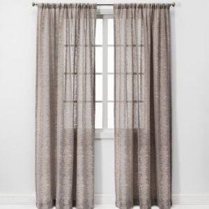 2 Paneles de cortina transparentes con clip Richter de 108″ x 54″,gris claro – Proyect 62