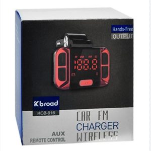 Cargador y Transmisor FM para carro con control remoto – K broad