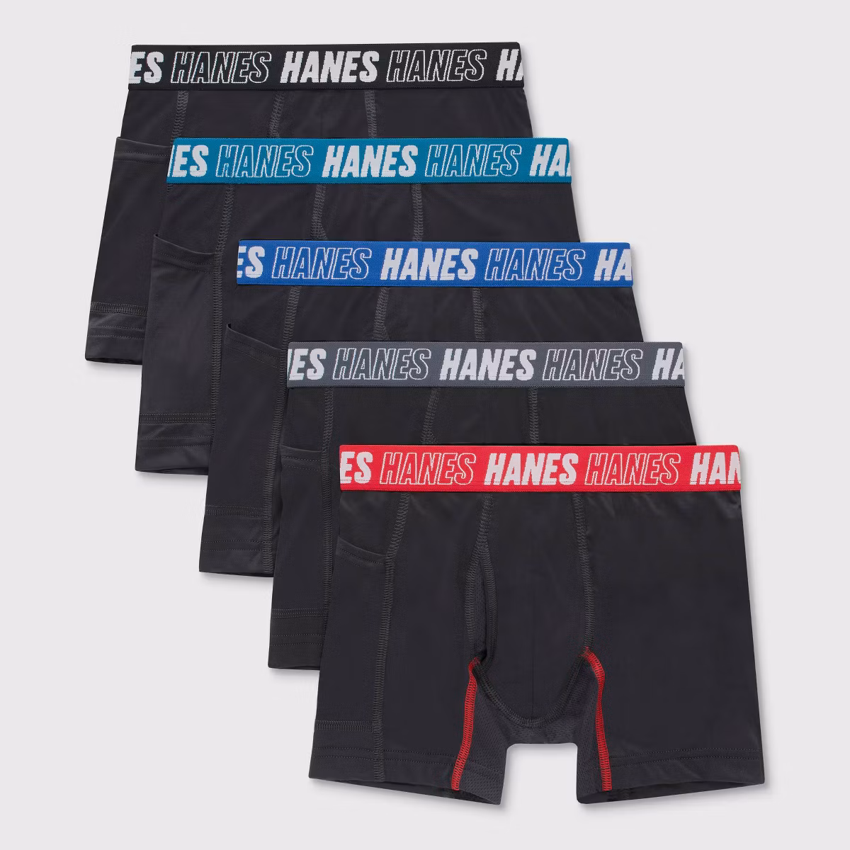 Paquete de 5 calzones para niños talla L 12-14 – Hanes