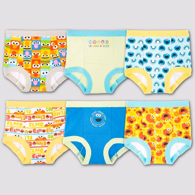 Paquete de 6 calzones para niños talla 2T – Plaza Sésamo