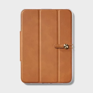 Funda de piel sintética para iPad Mini de Apple – Marrón Heyday