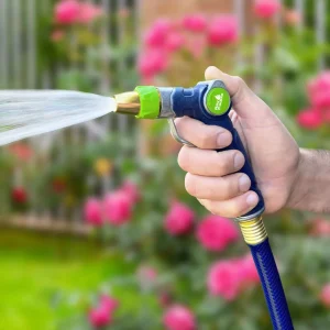 Boquilla de riego con control de pulgar a prueba de fugas y resistente a la intemperie -Ray Padula