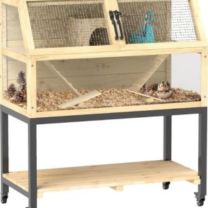 Jaula de madera para animales pequeños – Marca Pawhut