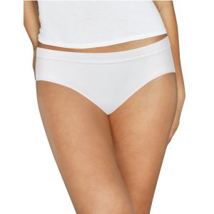 Paquete de 6 panties para dama tipo hipster talla 9 marca Hanes