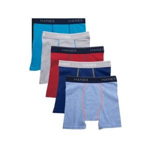 Paquete de 6 bóxer para niños talla XL marca Hanes