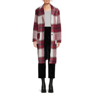 Abrigo/Blazer a cuadros para mujer color rojo talla 3X – JASON MAXWELL