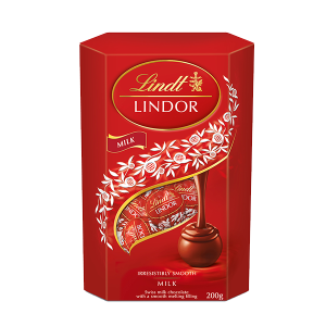 Lindt Lindor Cornet Chocolate con Leche y Relleno Cremoso