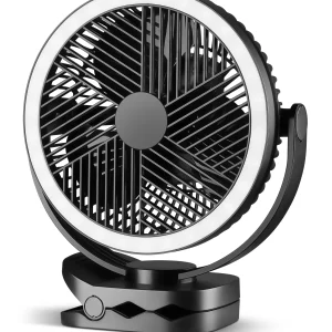 Ventilador de mesa y clip USB recargable de 7″ -Mainstays