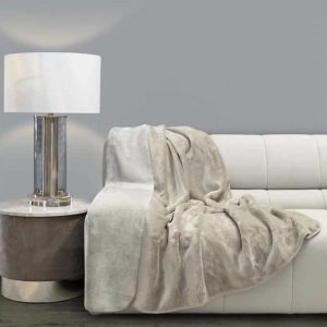 Cobija reversible afelpada, Gris  – Mon Chateau