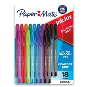 Paquete de 18 Lapiceros de Colores, 10mm -Paper Mate