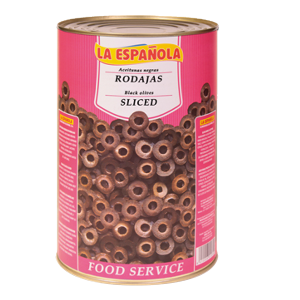 Aceitunas negras en rodajas La Española